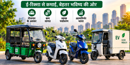 इलेक्ट्रिक वाहन से रोजगार और पर्यावरण के फायदे
